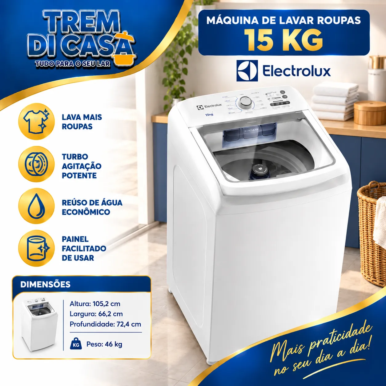 Maquina de Lavar 15KG
