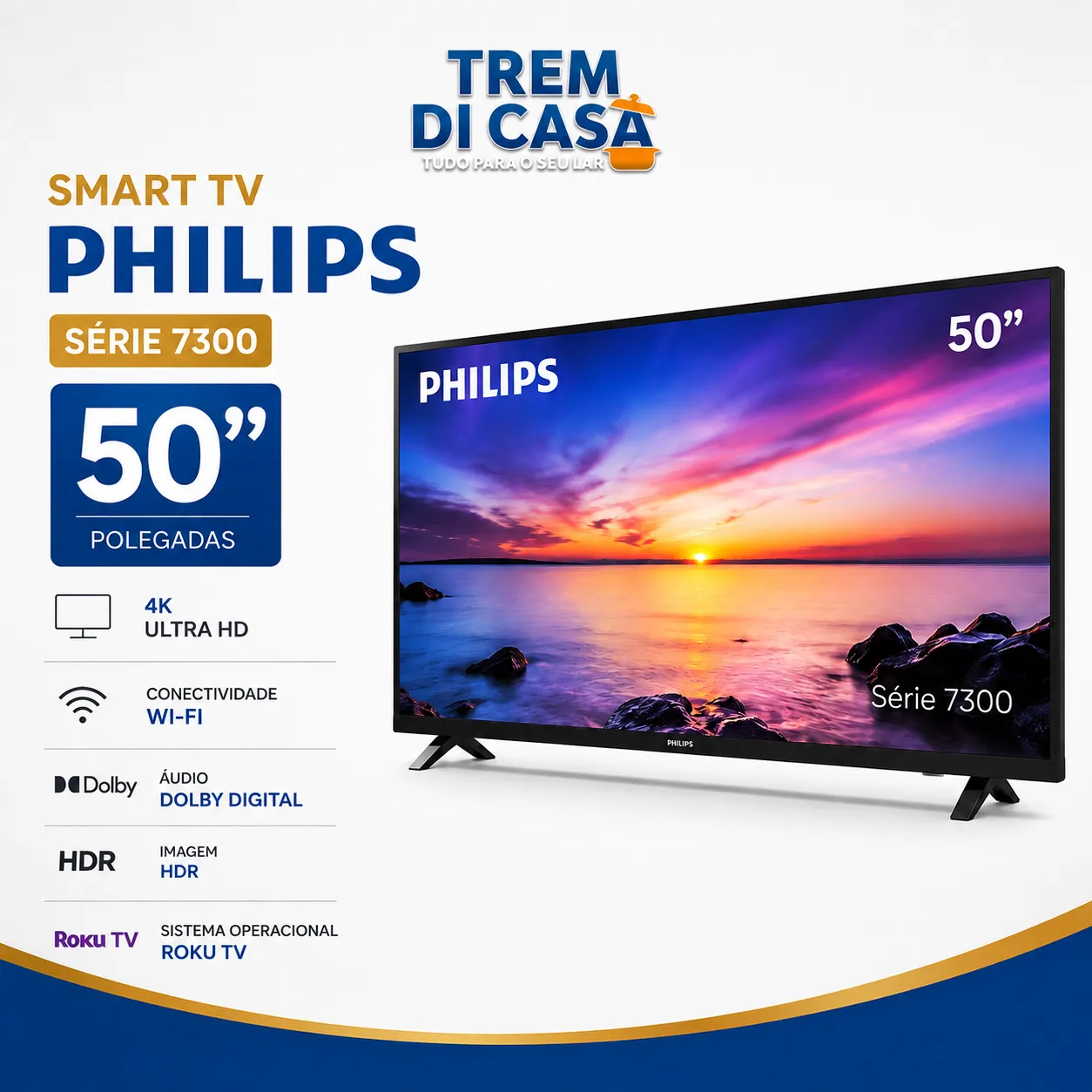 TV 50' Polegadas Smart
