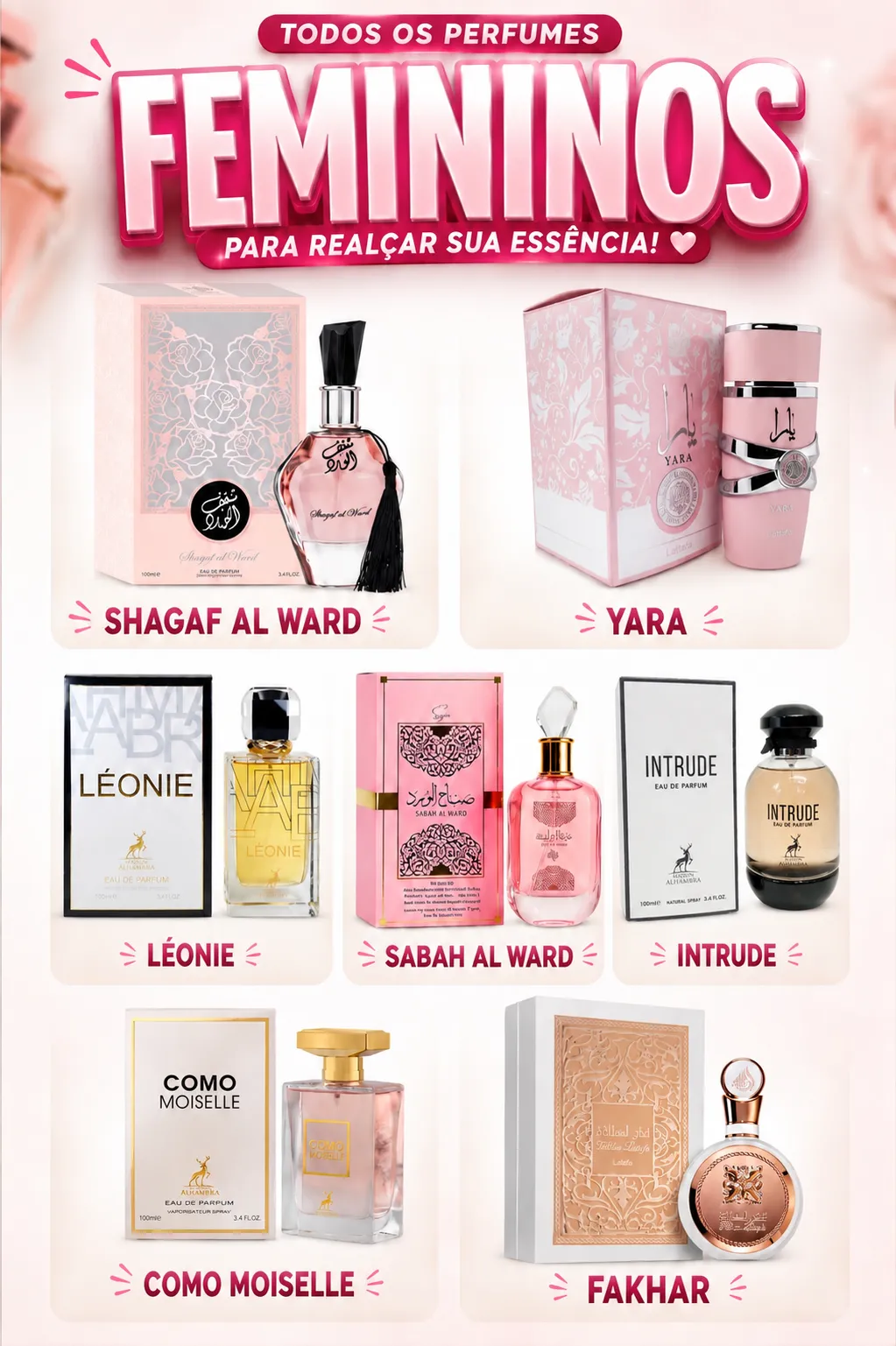 Perfumes Femininos Arabe - clique e consulte opções