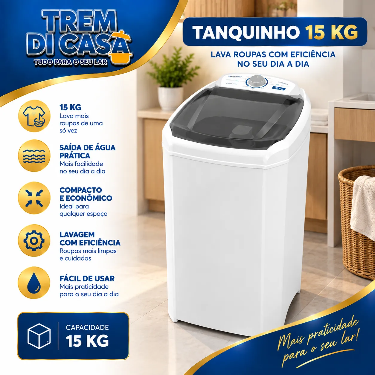 Tanquinho 15 KG