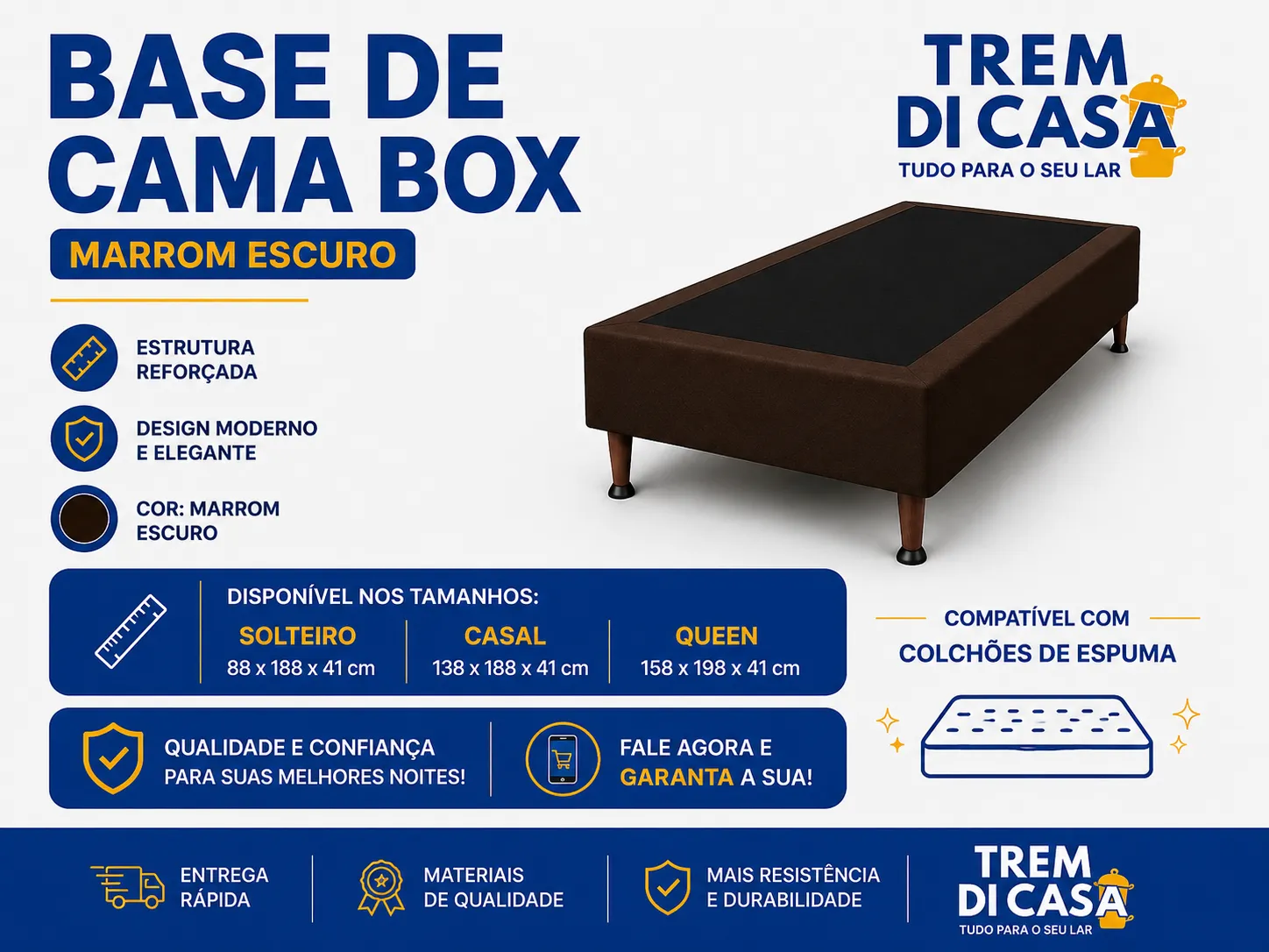 Cama box - só cama